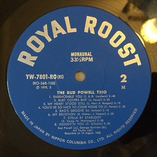 The Bud Powell Trio – The Bud Powell Trio