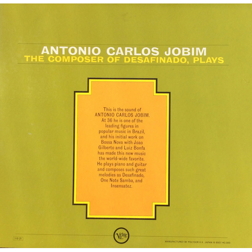 Antonio Carlos Jobim - The Composer Of Desafinado Plays
